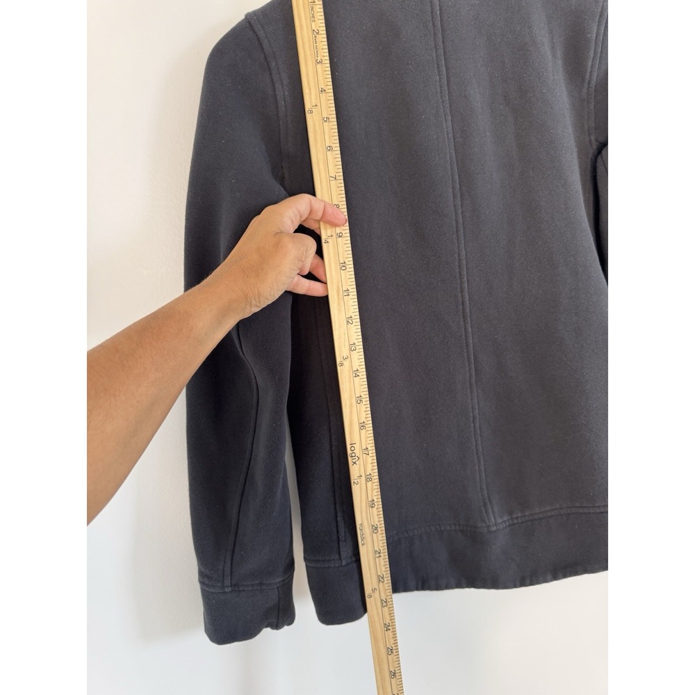 Lululemon Fleece Be True Moto Jacket Womens Size 2 Black Asymmetric Zip Quilted - Picture 12 of 13